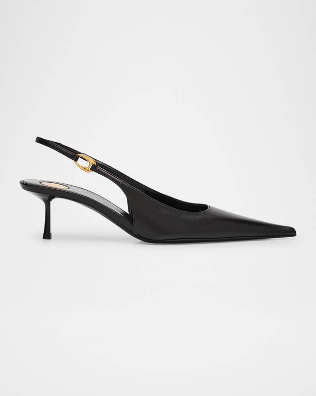 Vendome Leather Slingback Pumps
